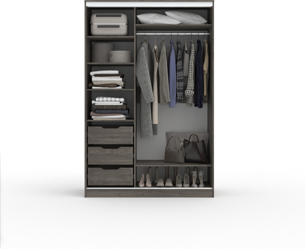 Шкаф-купе Кортекс-мебель Сенатор ШК10 геометрия с зеркалом