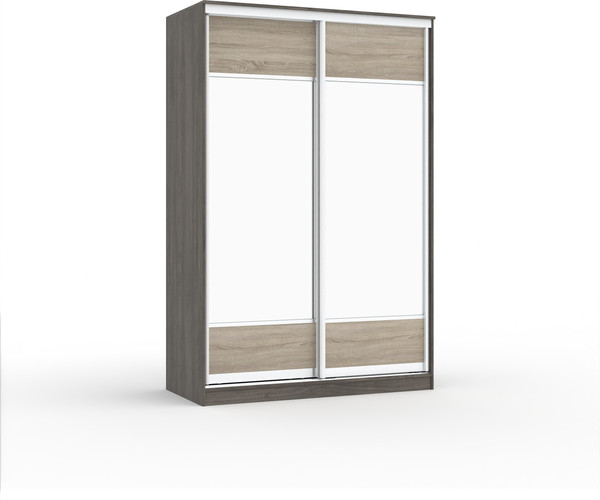 Шкаф-купе Кортекс-мебель Сенатор ШК10 геометрия с зеркалом - фото