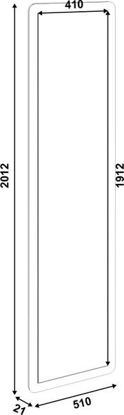 Зеркало MODULA Карпин INV01ZW-510/21/2012(11)