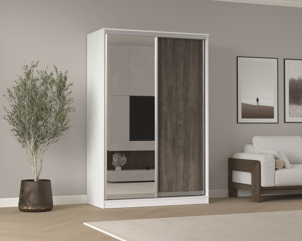 Шкаф-купе Кортекс-мебель Сенатор ШК10 классика с зеркалом