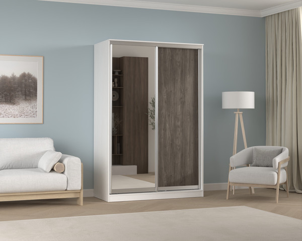 Шкаф-купе Кортекс-мебель Сенатор ШК10 классика с зеркалом