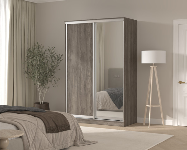 Шкаф-купе Кортекс-мебель Сенатор ШК10 классика с зеркалом