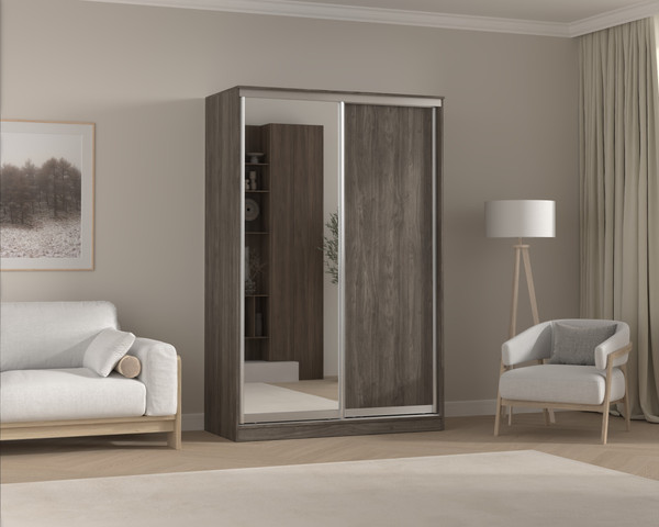 Шкаф-купе Кортекс-мебель Сенатор ШК10 классика с зеркалом