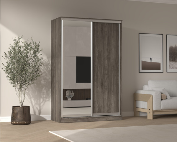 Шкаф-купе Кортекс-мебель Сенатор ШК10 классика с зеркалом