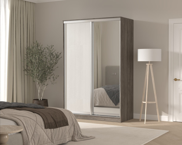 Шкаф-купе Кортекс-мебель Сенатор ШК10 классика с зеркалом