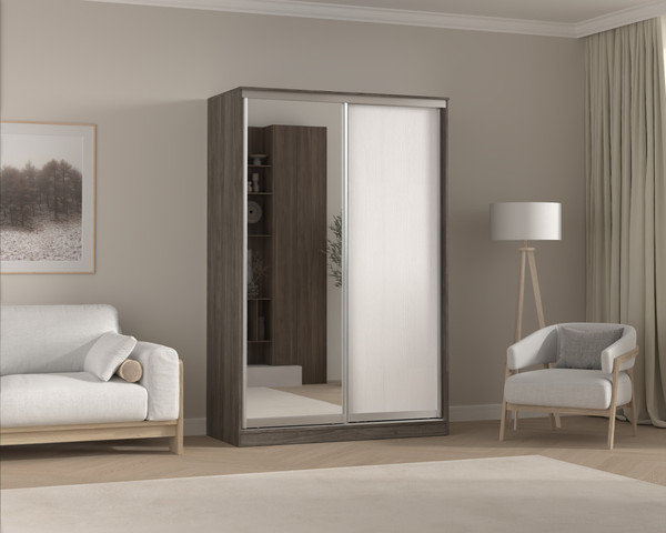 Шкаф-купе Кортекс-мебель Сенатор ШК10 классика с зеркалом