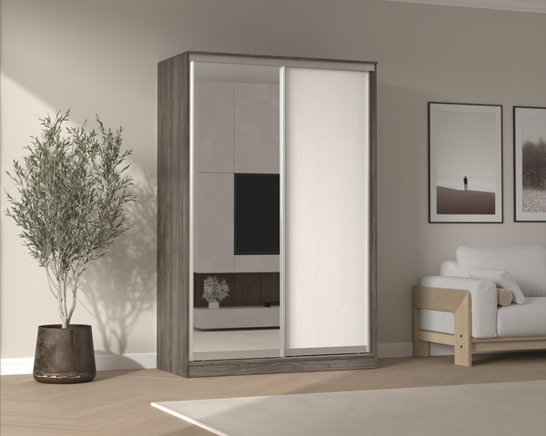 Шкаф-купе Кортекс-мебель Сенатор ШК10 классика с зеркалом