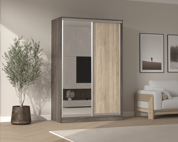 Шкаф-купе Кортекс-мебель Сенатор ШК10 классика с зеркалом