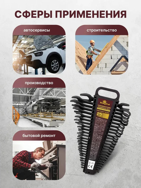 Набор ключей KingTul KT-5261P36-41