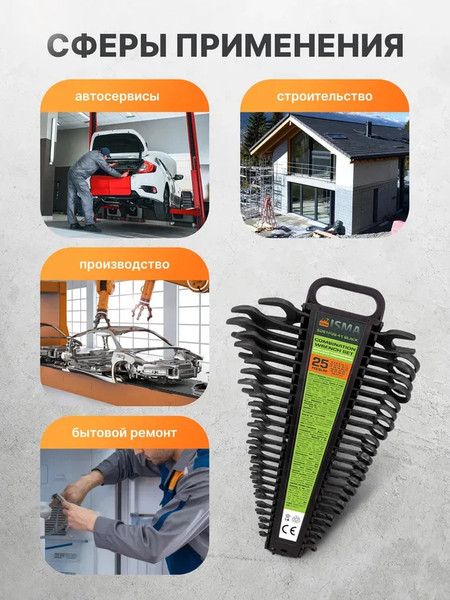 Набор ключей ISMA 5261P36-41