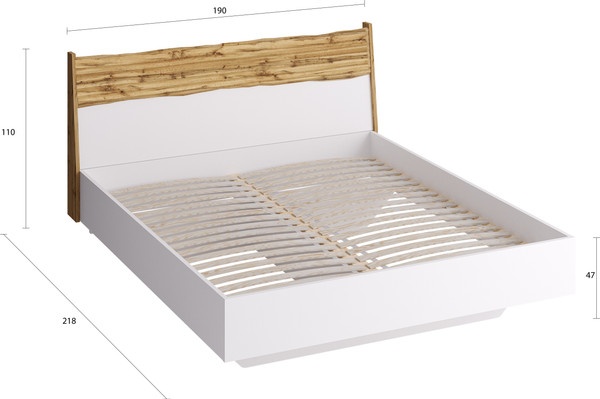 Двуспальная кровать MODULA Сэлва INV04K-1900/2181/1100(02)