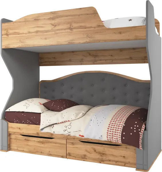 Двухъярусная кровать MODULA Карпин INV01KMW-2SR-2054/987/1829(06) - фото