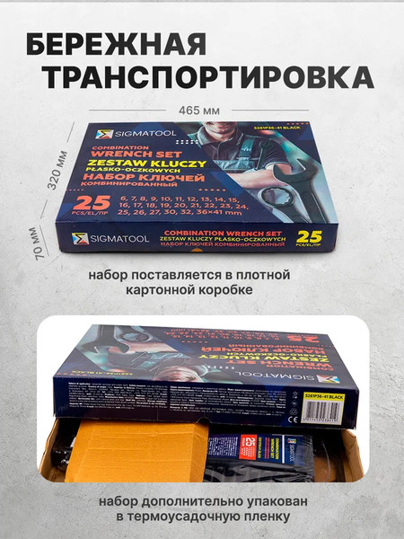 Набор ключей Sigmatool 5261P36-41