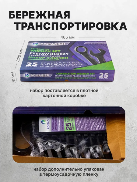 Набор ключей Pomagier POM-5261P36-41