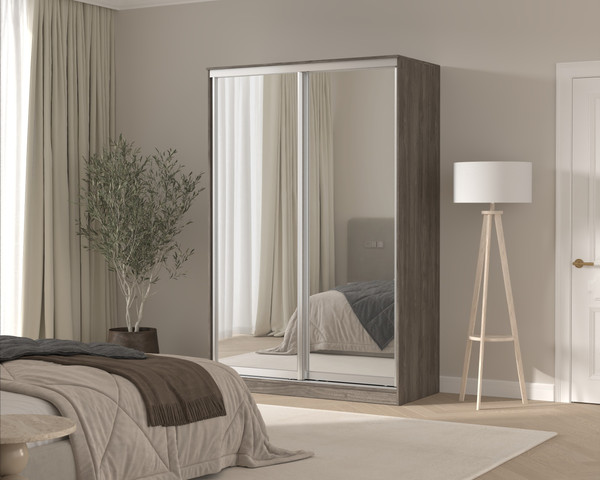 Шкаф-купе Кортекс-мебель Сенатор ШК10 классика 2 зеркала - фото