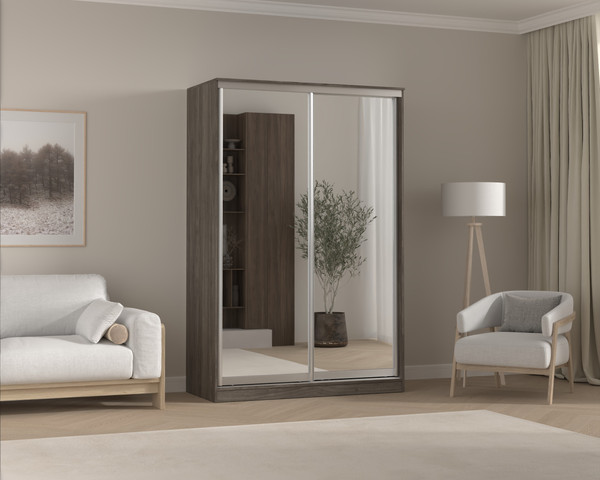 Шкаф-купе Кортекс-мебель Сенатор ШК10 классика 2 зеркала