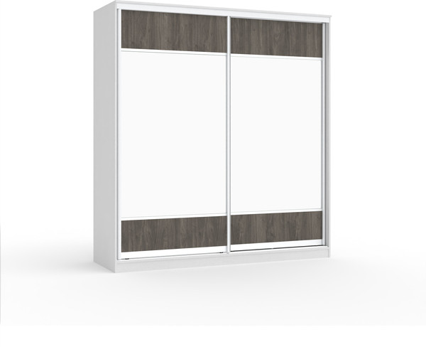 Шкаф-купе Кортекс-мебель Сенатор ШК12 геометрия с зеркалом - фото