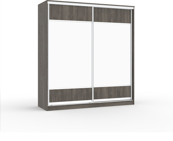 Шкаф-купе Кортекс-мебель Сенатор ШК12 геометрия с зеркалом - фото