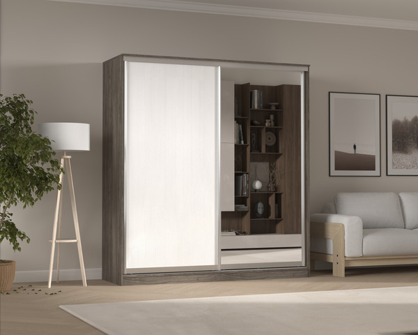 Шкаф-купе Кортекс-мебель Сенатор ШК12 классика с зеркалом