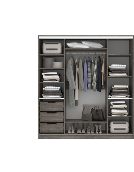 Шкаф-купе Кортекс-мебель Сенатор ШК12 классика 2 зеркала