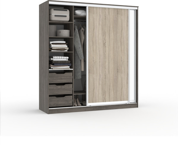 Шкаф-купе Кортекс-мебель Сенатор ШК12 классика с зеркалом