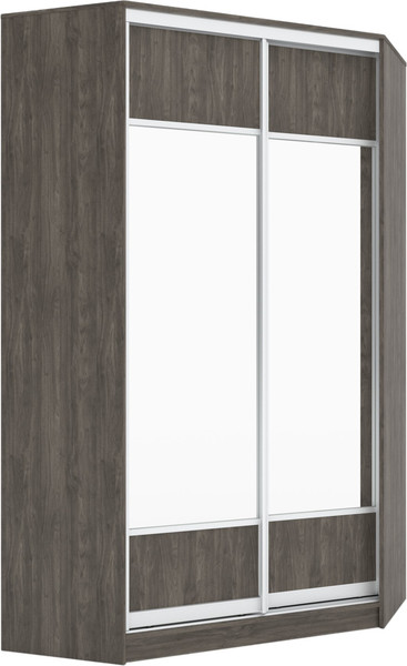 Шкаф-купе Кортекс-мебель Сенатор ШК30 геометрия угловой с зеркалом - фото