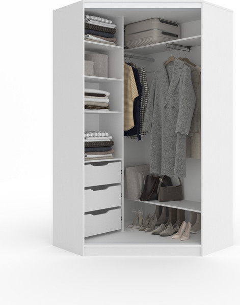 Шкаф-купе Кортекс-мебель Сенатор ШК30 классика угловой