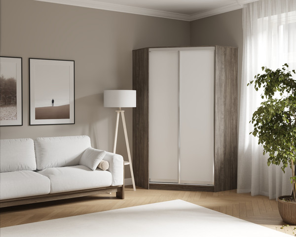 Шкаф-купе Кортекс-мебель Сенатор ШК30 классика угловой