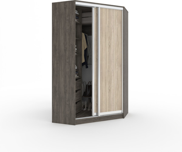 Шкаф-купе Кортекс-мебель Сенатор ШК30 классика угловой