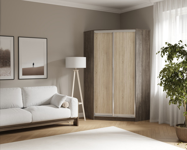 Шкаф-купе Кортекс-мебель Сенатор ШК30 классика угловой