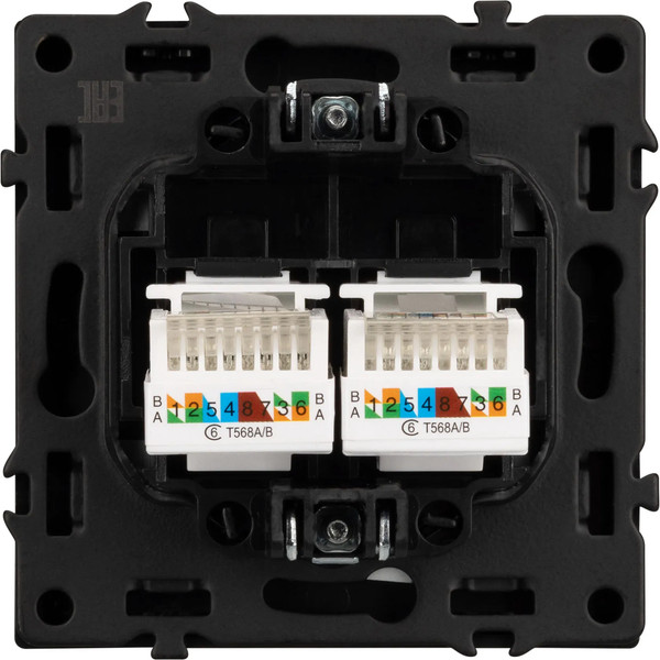 Розетка Arlight SCT-NOBE-MPC2-SFPL-BK / 054313