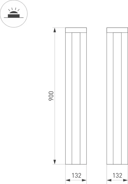 Светильник уличный Arlight LGD-FLINT-BOLL-H900-18W Warm3000 BK / 050733