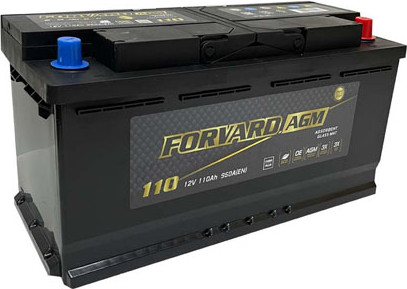 Автомобильный аккумулятор FORVARD AGM 950A L6 12V110 AH / FAL6.110.950.AGM - фото