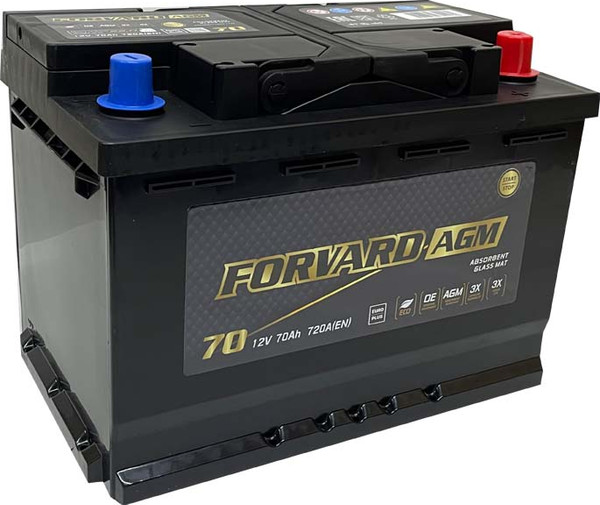 Автомобильный аккумулятор FORVARD AGM 70 Ah (0) 720A L3 12V70 AH AGM / FAL3.70.720.AGM - фото