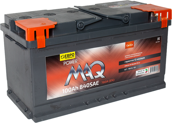 Автомобильный аккумулятор MAQ 840A L5 6СТ-100 / 100 023 K11 PM - фото