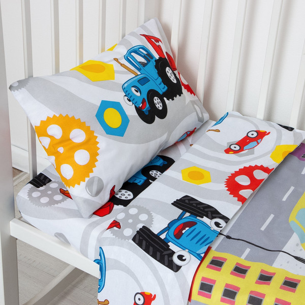 Комплект постельный для малышей Синий трактор Big Town / 7655011