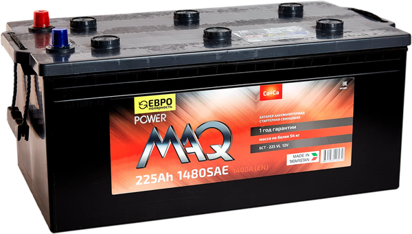 Автомобильный аккумулятор MAQ (3) 1 480A D6 6CT-225 / 225 023 K11 PM - фото