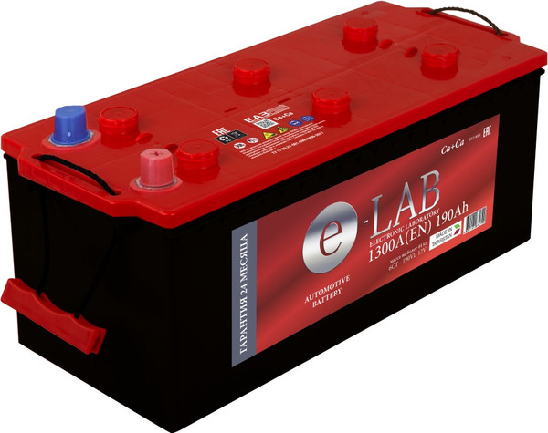 Автомобильный аккумулятор E-Lab (4) 1 300A D5 6CT-190 / 190 111 P01 E - фото