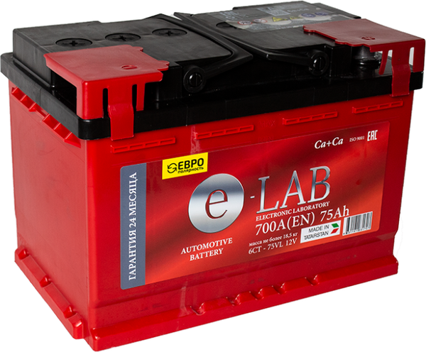 Автомобильный аккумулятор E-Lab (0) 700A L3 6СТ-75 / 075 112 K11 E - фото