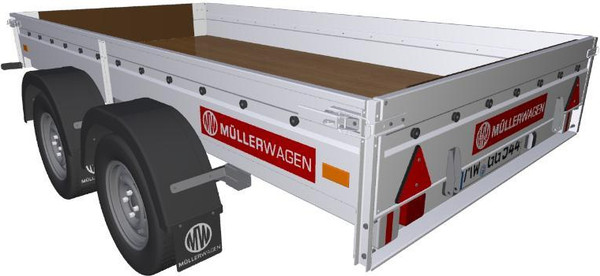 Прицеп для автомобиля Mullerwagen 1535 Х2 Pro 3.51x1.51x0.28