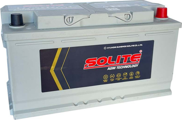 Автомобильный аккумулятор Solite AGM (0) 850A L5 AGM95L / SAGM95L - фото