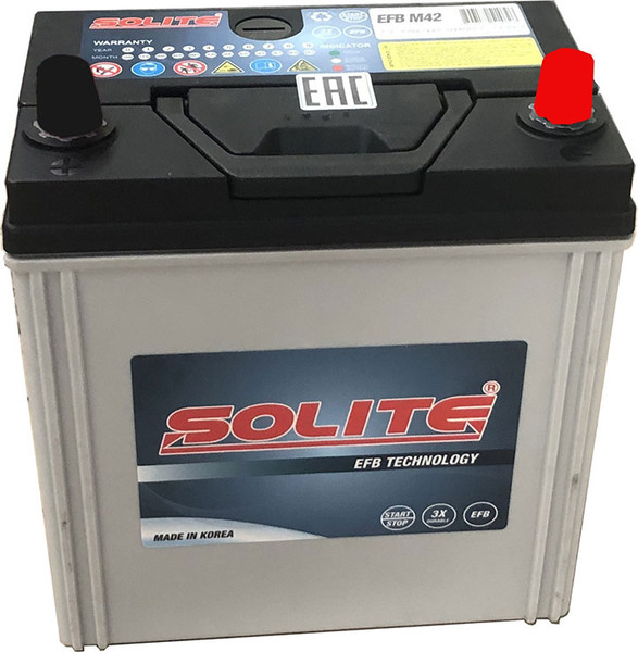Автомобильный аккумулятор Solite Asia EFB 400A B19 EFB M42 / SEFBM42 - фото