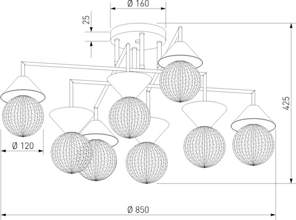 Люстра Евросвет 302002/8 Smart