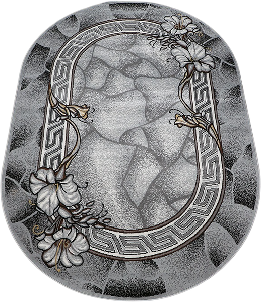 Ковер Белка Лайла де Люкс 15705 10766 Овал - фото