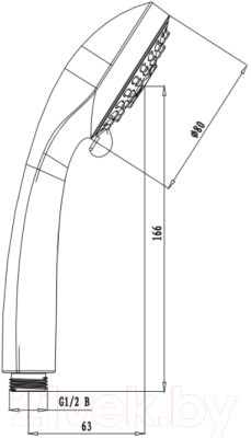 Лейка ручного душа LEMARK LM0223C