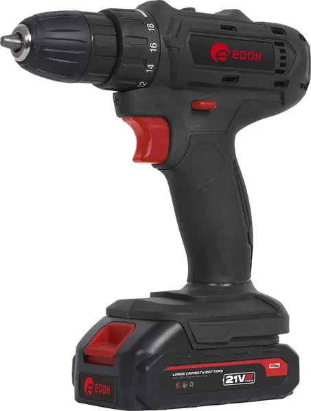 Аккумуляторная дрель-шуруповерт Edon AD-21C / 15419 - фото
