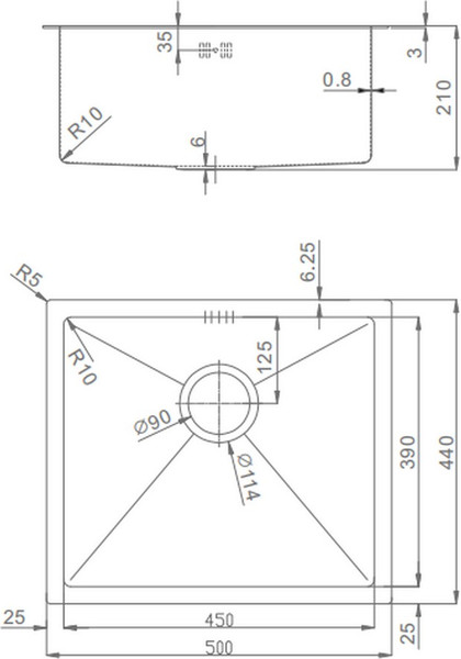 Мойка кухонная Raglo R703.5044.09