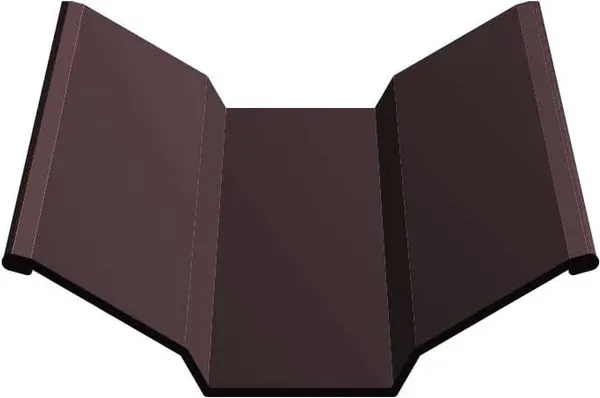 Ендова Скайпрофиль Верхний Эконом Плюс-Пэ-мат-RAL8019 - фото