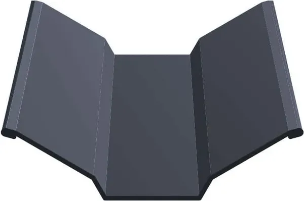 Ендова Скайпрофиль Верхний 0.5-Пэ Rooftop Matte (СтБархат)-RAL7024 - фото