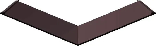 Ендова Скайпрофиль Нижний 0.5-Пэ Rooftop Matte (СтБархат)-RAL8019 - фото